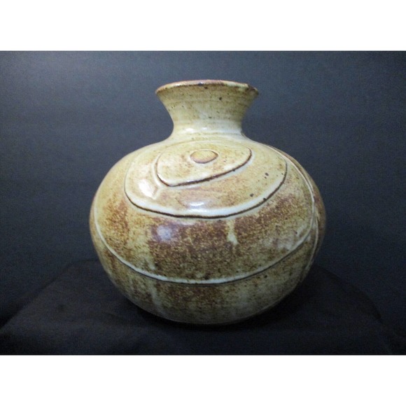 Liu Other - Signed Loy Liu 2006 Glazed Stoneware Studio Pottery Raised Layers Well Crafted